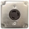 Ac Works Locking Receptacle, L6-30R, 30 A, 250V AC, 2 Pole, Flush Mount, Black FML630R - alternate 6